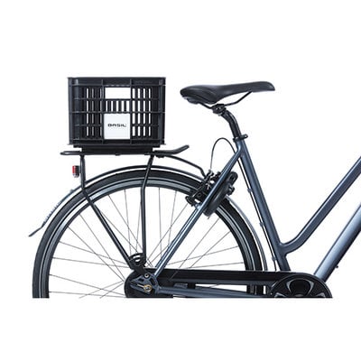 Basil bicycle crate S - small - 17.5 litres - black