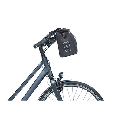 Basil City - Fahrradhandtasche - 8-11 Liter - vorne/hinten - schwarz