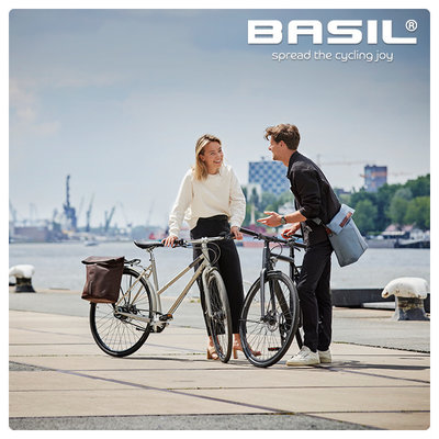 Basil City - Fahrradshopper - 12-16 Liter - graphite blau