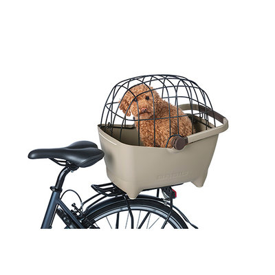 Basil Buddy MIK - Hundefahrradkorb - hinten - biscotti braun