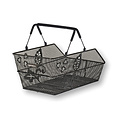 Cento Flower Multi - bicycle basket - black