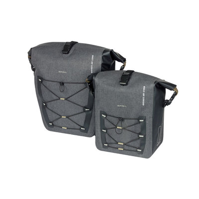 Basil Navigator Storm MIK Studs M - single pannier bag - 12-15 liters - black