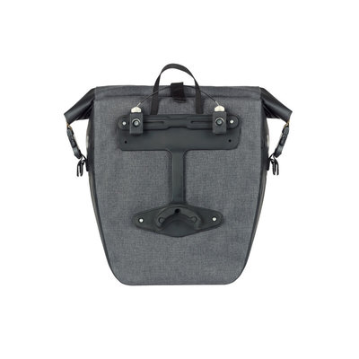 Basil Navigator Storm MIK Studs L - single pannier bag - 25-31 liters - black