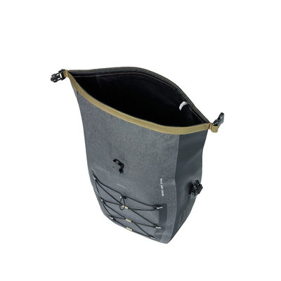 Basil Navigator Storm MIK Studs L - single pannier bag - 25-31 liters - black