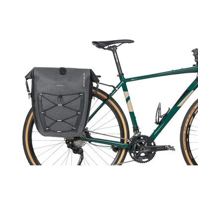 Basil Navigator Storm MIK Studs L - single pannier bag - 25-31 liters - black