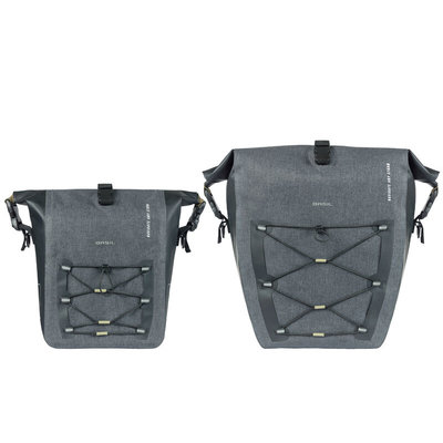Basil Navigator Storm MIK Studs L - single pannier bag - 25-31 liters - black