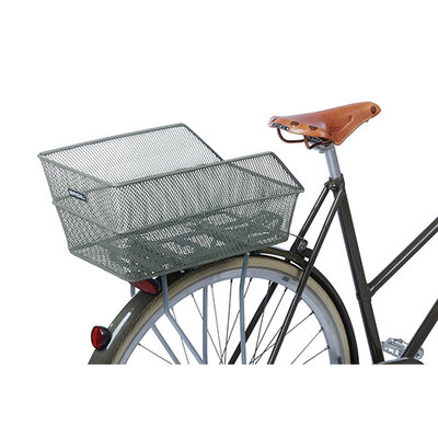 Basil Cento - bicycle basket – rear - olive green