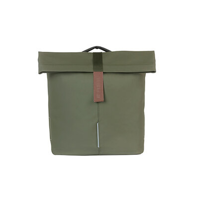Basil City - double pannier bag MIK - 28-32 litres – moss green