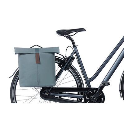 Basil City - dubbele fietstas - 28-32 liter – graphite blue