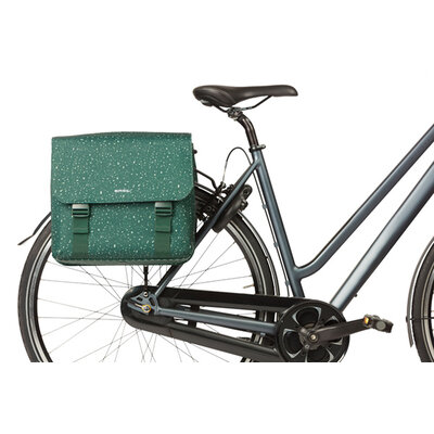 Basil Flair - double bicycle bag - 35 liter - green