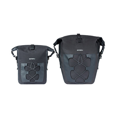 Basil Navigator Waterproof M MIK Studs - single pannier bag - 14 litres - black