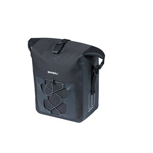 Basil Navigator Waterproof L MIK Studs- single pannier bag - 22 litres - black