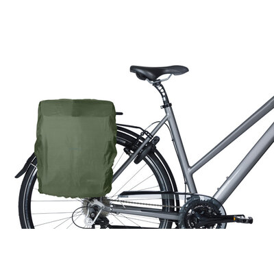 Basil Move commuter bicycle bag MIK Studs - single pannier bag - 15 litres - black