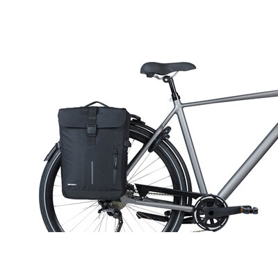 Basil Move - bicycle double bag MIK - 30 liter- black