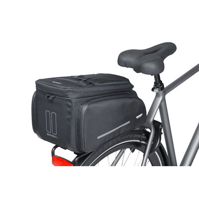 Basil Move - Gepäckträgertasche MIK -  10-26 Liter - schwarz
