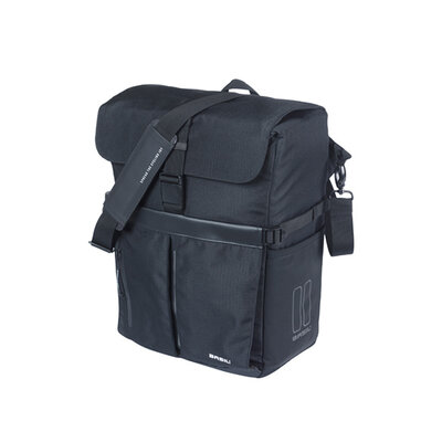 Basil Move Fahrrad Schultertasche MIK Hooks  - Einzeltasche - 15 Liter - schwarz