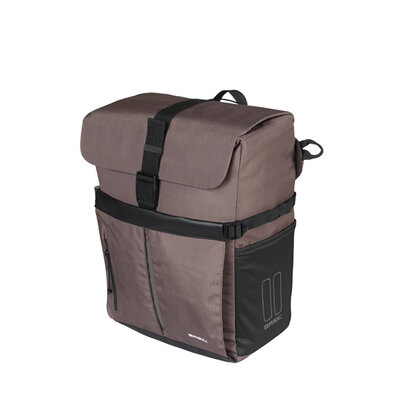 Basil Move Fahrrad Schultertasche MIK Hooks  - Einzeltasche - 15 Liter - braun
