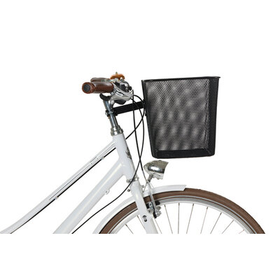 Basil Bilbao FM - bicycle basket – front - black