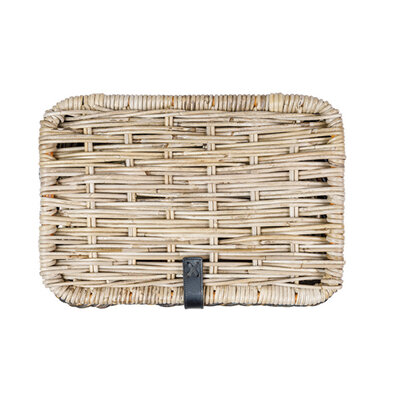 Basil Dijon - bicycle basket - small - grey/black