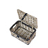 Basil Dijon - bicycle basket - small - grey/black