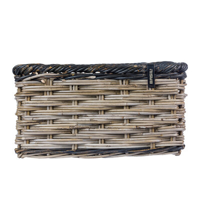 Basil Dijon - bicycle basket - large - grey/black