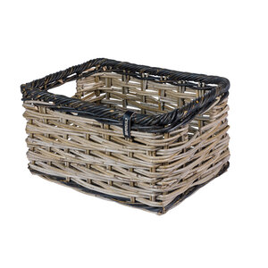 Basil Dijon - bicycle basket - large - grey/black