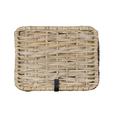 Basil Dijon - bicycle basket - large - grey/black