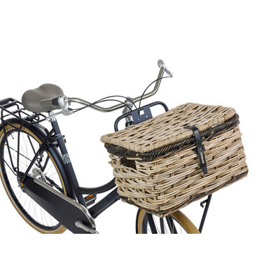 Basil Dijon - Fahrradkorb - large - grau/schwarz