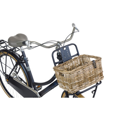 Basil Dax S - bicycle basket - large - grey