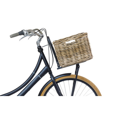 Basil Dax L - bicycle basket - large - grey