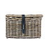 Basil Dax with lid - bicycle basket - S - grey