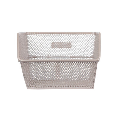 Basil Cento S - bicycle basket – rear - nude metallic