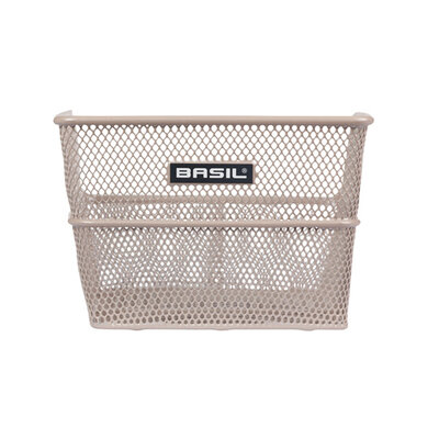 Basil Cento Flower S - bicycle basket - rear - metallic nude