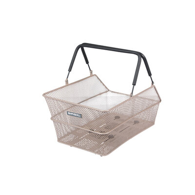 Basil Cento MIK - bicycle basket - rear - nude metallic