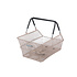 Basil Cento MIK - bicycle basket - rear - nude metallic