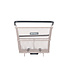 Basil Cento MIK - bicycle basket - rear - nude metallic