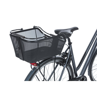 Basil Cento Tech Fiber Nordlicht MIK - Fahrradkorb - hinten - solid schwarz