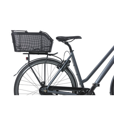 Basil Cento Tech Fiber Nordlicht MIK - Fahrradkorb - hinten - solid schwarz
