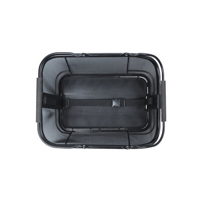 Basil Cento Tech Fiber Nordlicht MIK - bicycle basket - rear - solid black