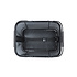 Basil Cento Tech Fiber Nordlicht MIK - bicycle basket - rear - solid black