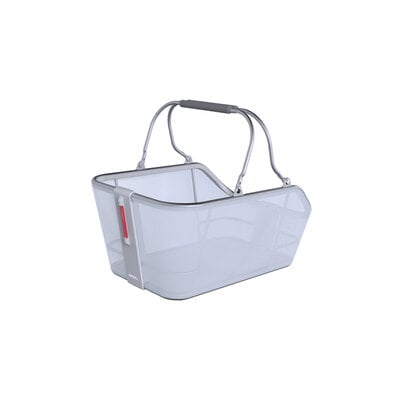 Basil Cento Tech Fiber Nordlicht MIK - bicycle basket - rear - blue silver