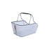 Basil Cento Tech Fiber Nordlicht MIK - bicycle basket - rear - blue silver