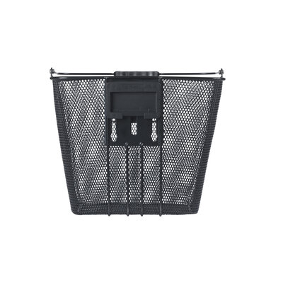 Basil Bilbao handlebar holder  - bicycle basket - front - including Basil KF handlebar holder - black