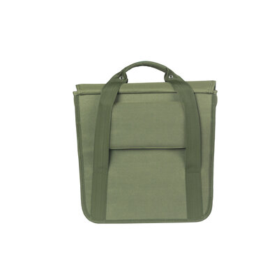 Basil GO - enkele fietstas - 16 liter - donkergroen