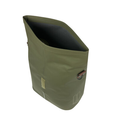 Basil City - fietsshopper MIK Studs - 14-16 liter - moss green