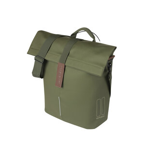 Basil City - fietsshopper MIK Studs - 14-16 liter - moss green
