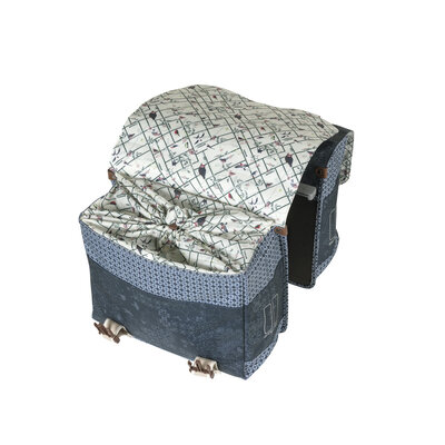 Basil Bohème MIK - doppelte Fahrradtasche - 35 Liter - blau