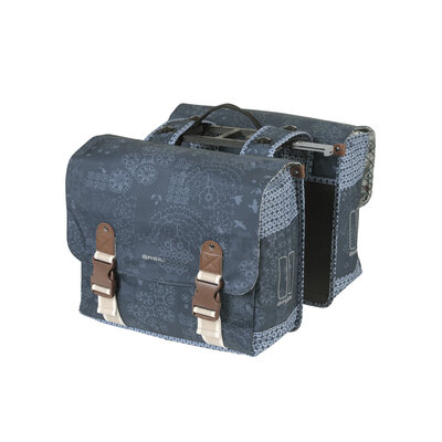 Basil Bohème MIK - doppelte Fahrradtasche - 35 Liter - blau