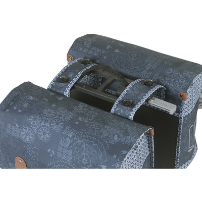 Basil Bohème MIK - doppelte Fahrradtasche - 35 Liter - blau