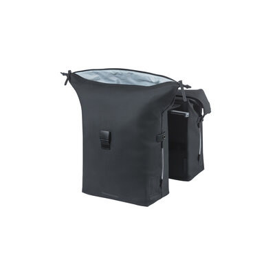 Basil SoHo Nordlicht MIK - bicycle double bag -  41 liter - night black